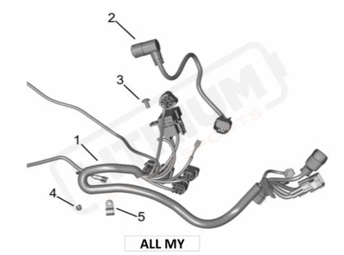 Surron Ultra Bee MAIN HARNESS parts diagram