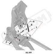 Surron Ultra Bee GAS STRUT parts diagram