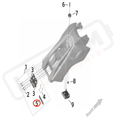 Surron Ultra Bee OEM Battery Compartment Lock INST. Plate