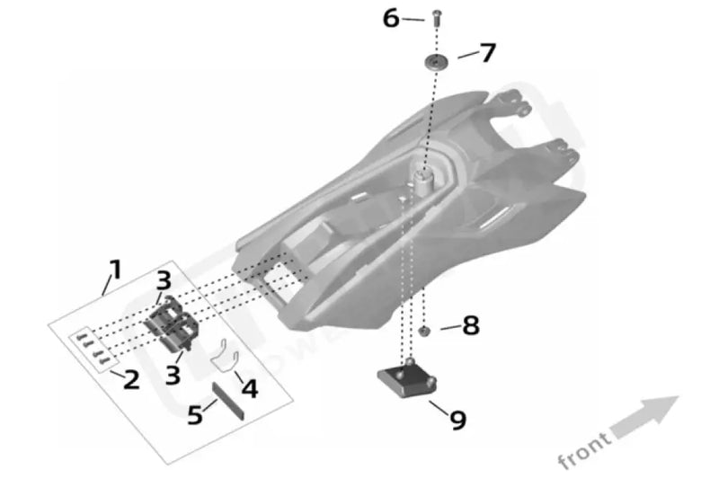 Surron Ultra Bee OEM Battery Compartment Rubber Bumper - Lithium Powersports