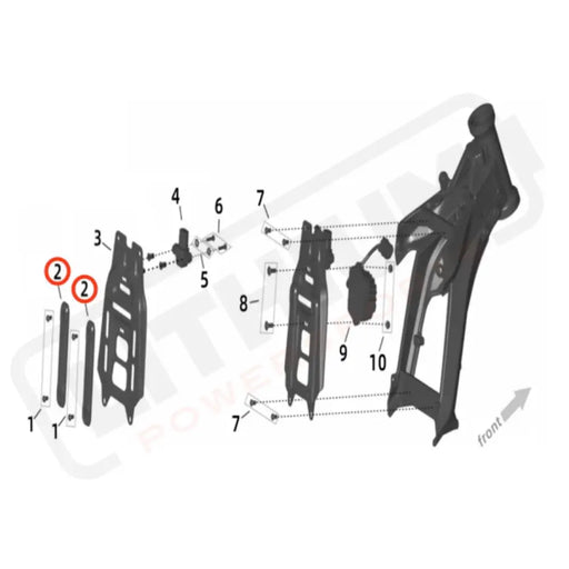 Ultra Bee Battery Front Support Bracket