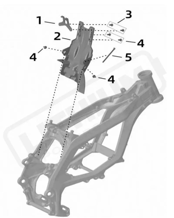 Surron Ultra Bee OEM Battery Rear Supporting Plate - Lithium Powersports