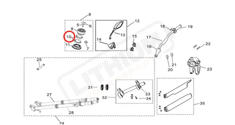 Light Bee/Ultra Bee Steering Tapered Roller Bearing