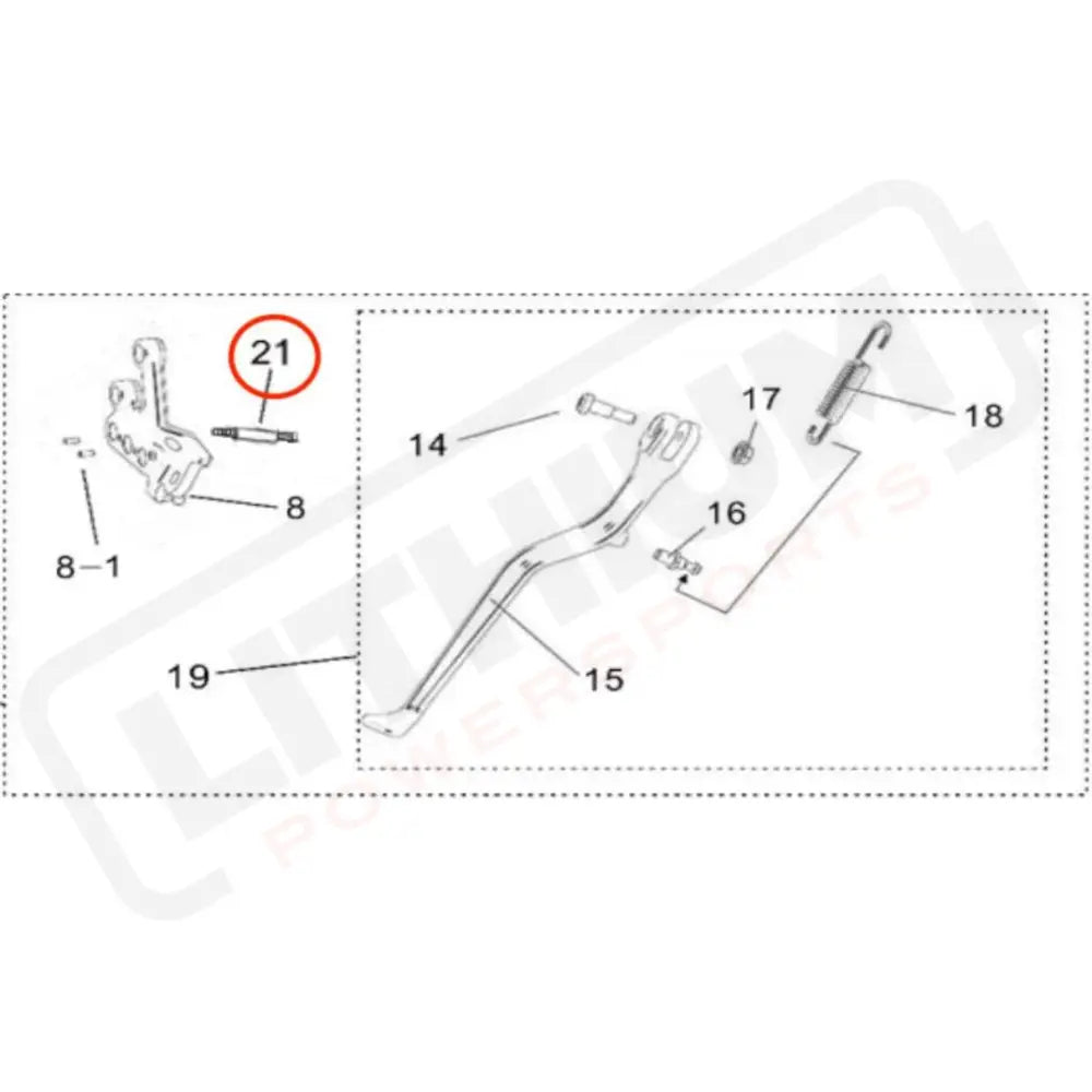 Surron Ultra Bee OEM Bottom Side Stand Pin