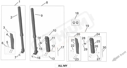 Surron Ultra Bee parts diagram