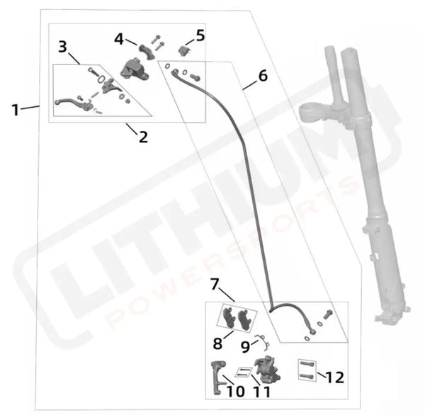 Surron Ultra Bee OEM Front Brake Cylinder - Lithium Powersports