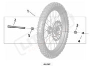 Surron Ultra Bee OEM Parts Diagram - FRONT WHEEL AXLE