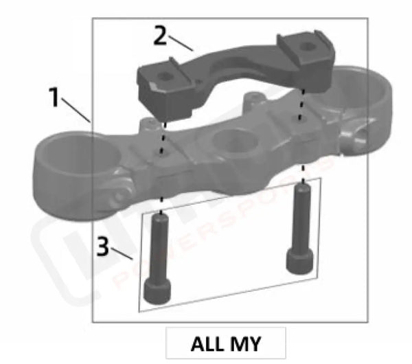 Surron Ultra Bee HANDLEBAR RISER parts diagram