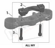 Surron Ultra Bee HANDLEBAR RISER parts diagram