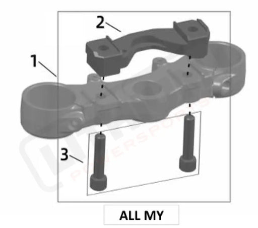 Surron Ultra Bee HANDLEBAR RISER OEM parts diagram