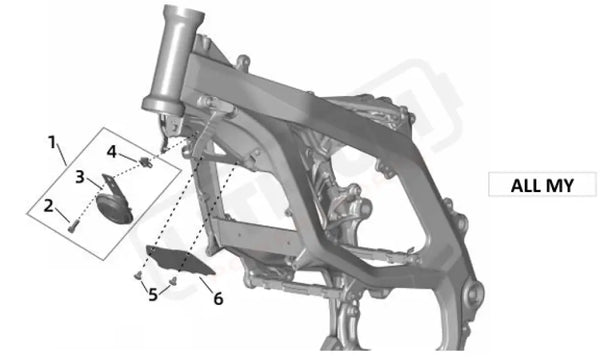 Surron Ultra Bee OEM Parts Diagram - HORN EU