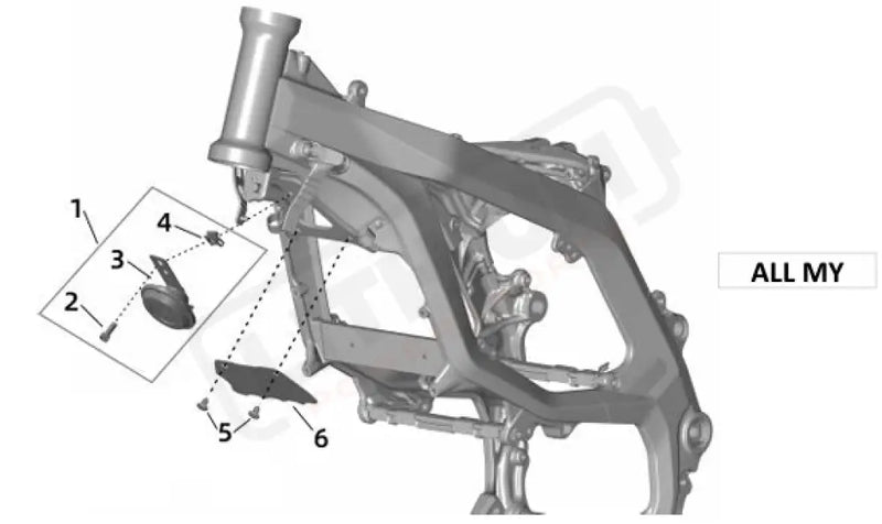 Surron Ultra Bee OEM Parts Diagram - HORN EU