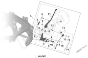 Surron Ultra Bee L FOOTPEG ASSY SIDE STAND parts diagram