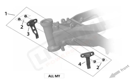Surron Ultra Bee STEERING BLOCK OEM parts diagram