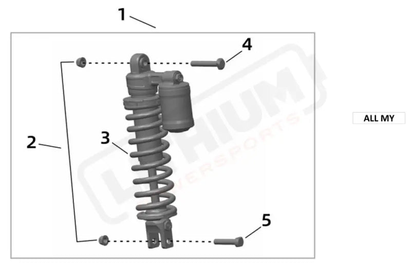 Surron Ultra Bee OEM Parts Diagram - SHOCK ABSORBER