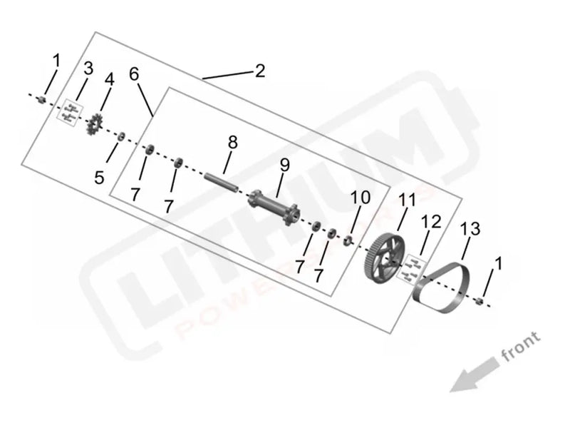 Surron Ultra Bee OEM Midshaft Assembly (MY25) eParts