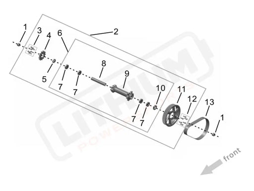 Surron Ultra Bee OEM Midshaft Assembly (MY25) eParts