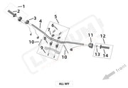 Surron Ultra Bee HANDLEBAR ＆ CONTROLS OEM parts diagram