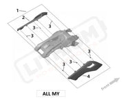 Surron Ultra Bee UB BATTERY CAP parts diagram