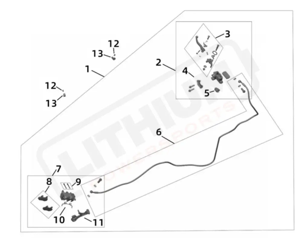 Surron Ultra Bee OEM Rear Brake Caliper Support