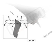Surron Ultra Bee FENDER REAR MUD FLAP parts diagram