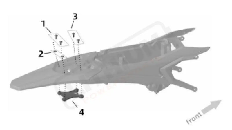 Surron Ultra Bee OEM Rear Mud Flap INST. Washer eParts