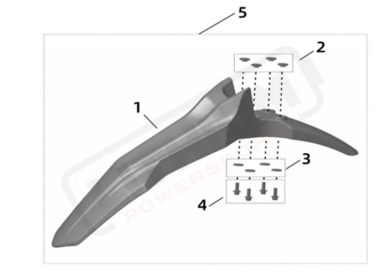 Surron Ultra Bee OEM Rear Mud Flap INST. Washer eParts