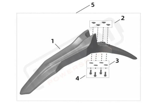 Surron Ultra Bee OEM Rear Mud Flap INST. Washer eParts