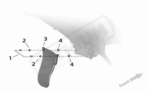 Surron Ultra Bee OEM Rear Mud Flap INST. Washer - Lithium Powersports