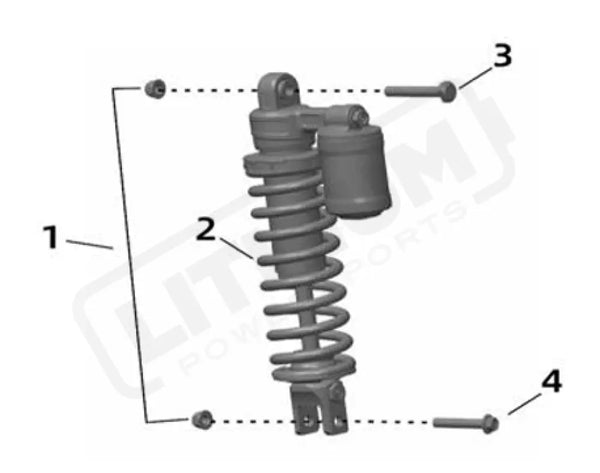 Surron Ultra Bee OEM Rear Shock - Lithium Powersports