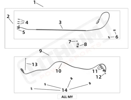 Surron Ultra Bee WHEEL SPEED SENSOR CPL parts diagram