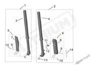 Surron Ultra Bee OEM Right Front Fork Assembly eParts