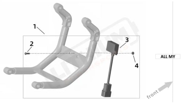 Surron Ultra Bee ASR parts diagram