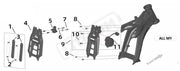 Surron Ultra Bee BATTERY FRONT SUPPORTING PLATE CONVERTER parts diagram