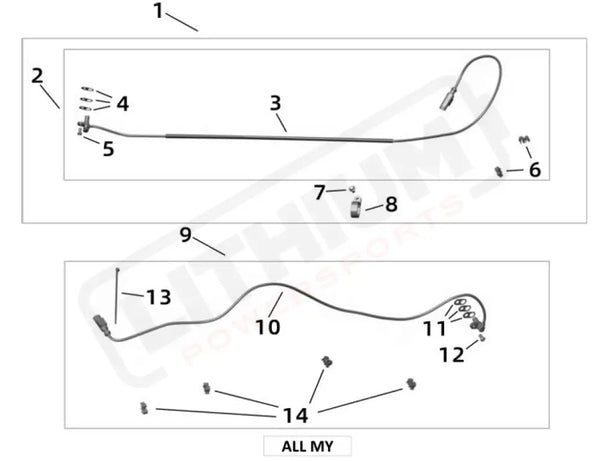 Surron Ultra Bee WHEEL SPEED SENSOR CPL parts diagram