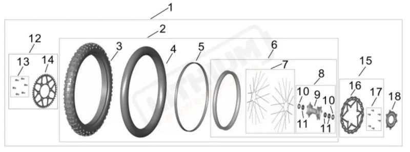 Surron Ultra Bee OEM Screw B3007 (M6*16) eParts