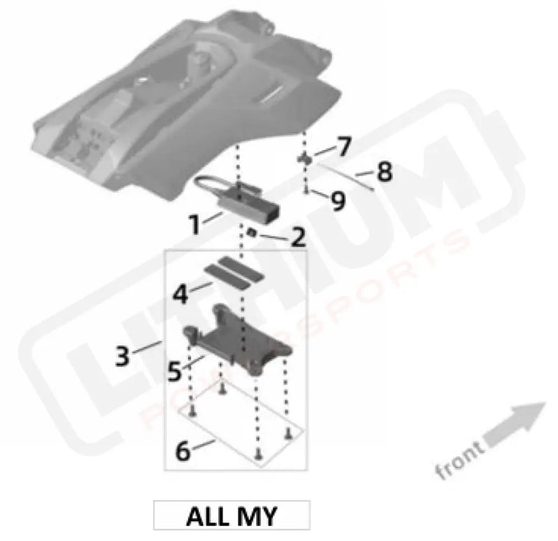 Surron Ultra Bee T BOX parts diagram