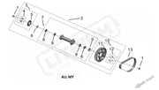 Surron Ultra Bee MID SHAFT parts diagram