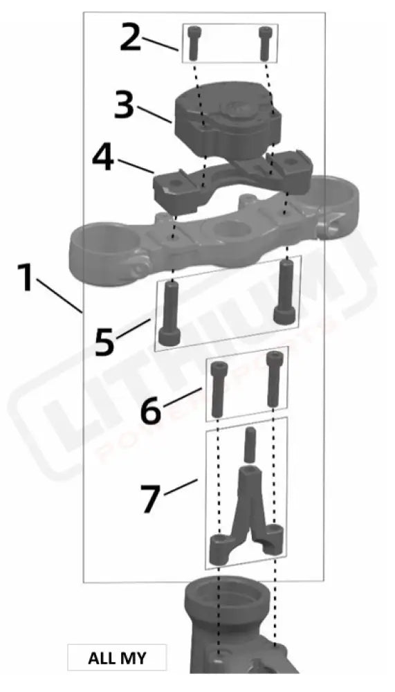 Surron Ultra Bee OEM Parts Diagram - STEERING DAMPER