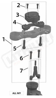 Surron Ultra Bee STEERING DAMPER OEM parts diagram