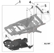 Surron Ultra Bee SUBFRAME FENDER TAIL LIGHT HARNESS parts diagram