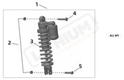 Surron Ultra Bee OEM Parts Diagram - SHOCK ABSORBER