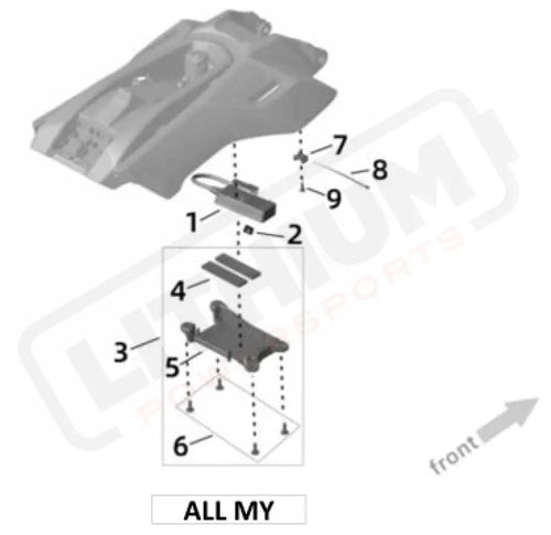 Surron Ultra Bee T BOX parts diagram