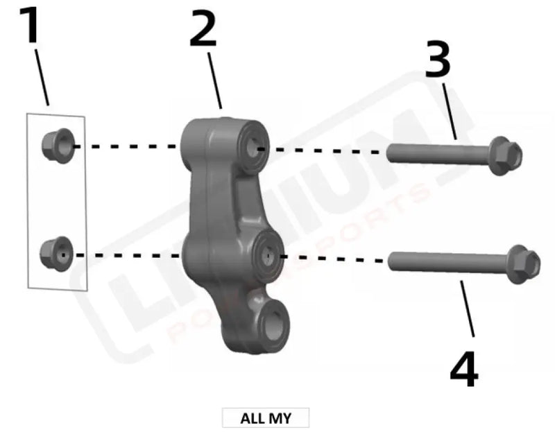 Surron Ultra Bee OEM Parts Diagram - TRIANGULAR CANTILEVER ASSY