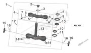 Surron Ultra Bee TRIPLE CLAMP parts diagram