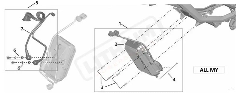 Surron Ultra Bee UB MCU CPL parts diagram