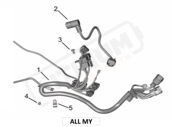 Surron Ultra Bee MAIN HARNESS parts diagram