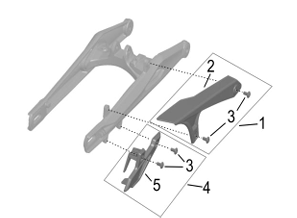 Surron Hyper Bee OEM Upper Chain Guard Set eParts