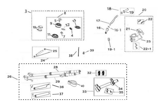 Surron Light Bee X OEM R. Front Fork Mudguard (KKE) eParts