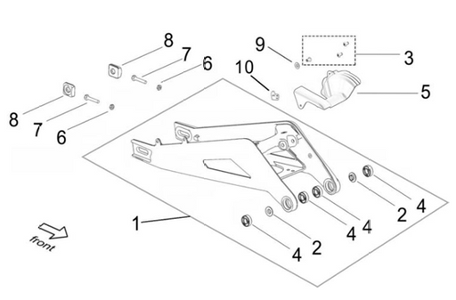 Surron Light Bee X OEM Swingarm Assy (Black) eParts